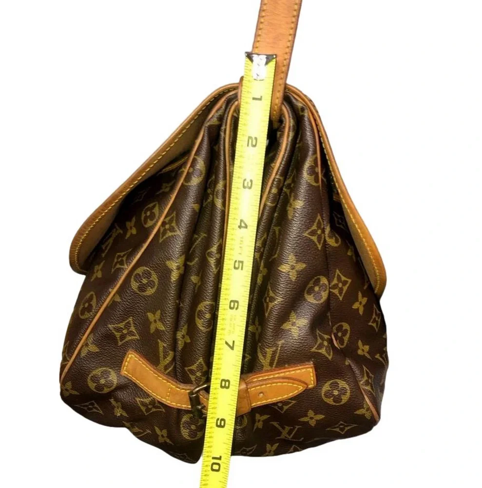 LOUIS VUITTON Saumur 35 Double Sided LV Messenger Shoulder Bag LV DUST BAG